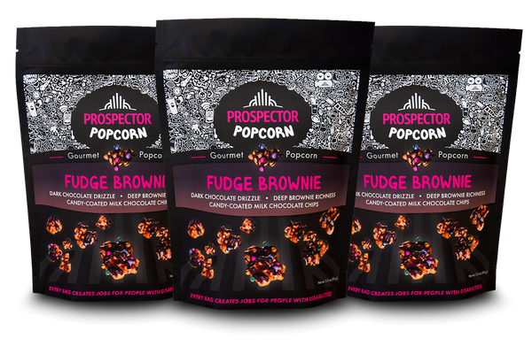 Fudge Brownie Three Pack – Prospector Popcorn