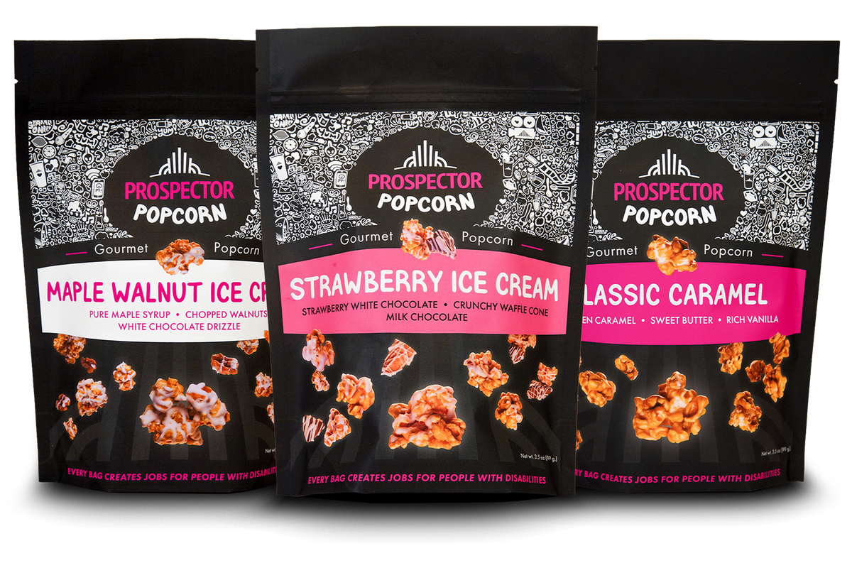 Shop Sweet Gourmet Popcorn – Prospector Popcorn