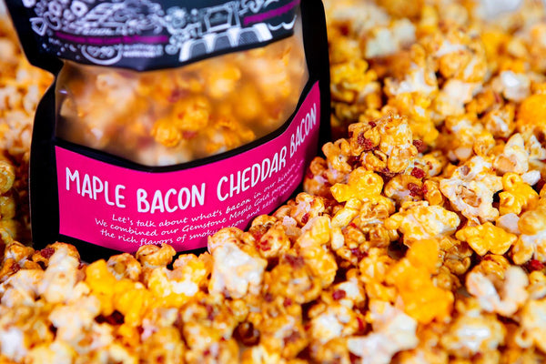 Maple Bacon Cheddar Bacon - Prospector Popcorn